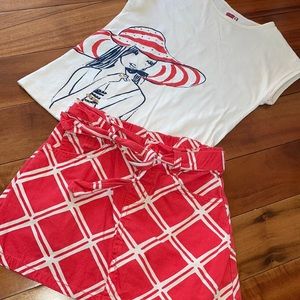 🎉Host Pick🎉Crazy 8 Stylish Girls Skort Set Size 5/6